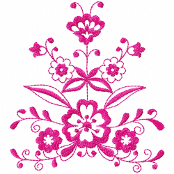 Flowers And Tree Embroidery Design 9 Flowers And Tree Embroidery Design 9